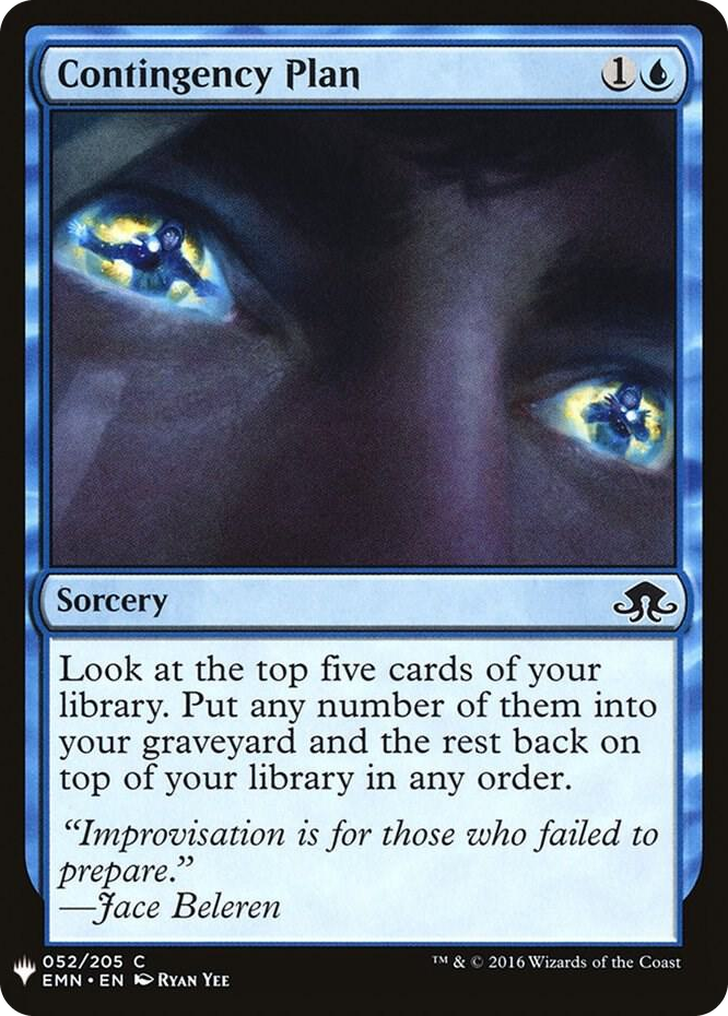 0052 Contingency Plan C The List Reprints