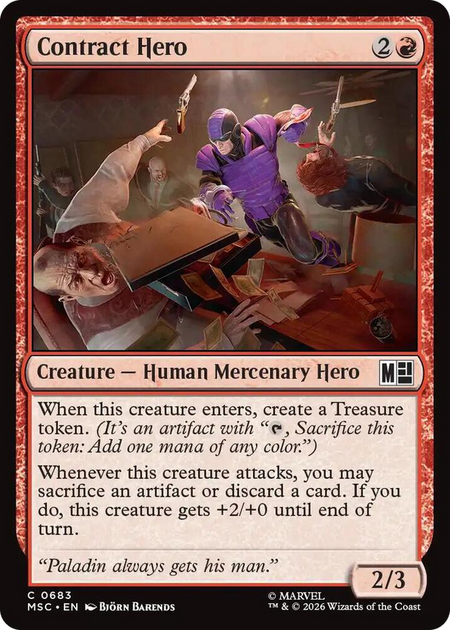 0683 Contract Hero C Commander: Marvel Super Heroes