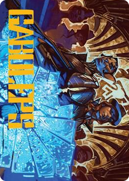 0050 Contractual Safeguard Art Card (Gold-Stamped Signature) S Art Series: Streets of New Capenna