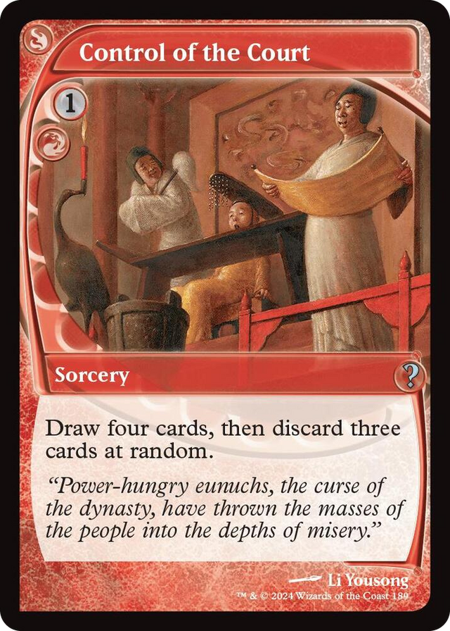 0189 Control of the Court (Future Sight) U Mystery Booster 2