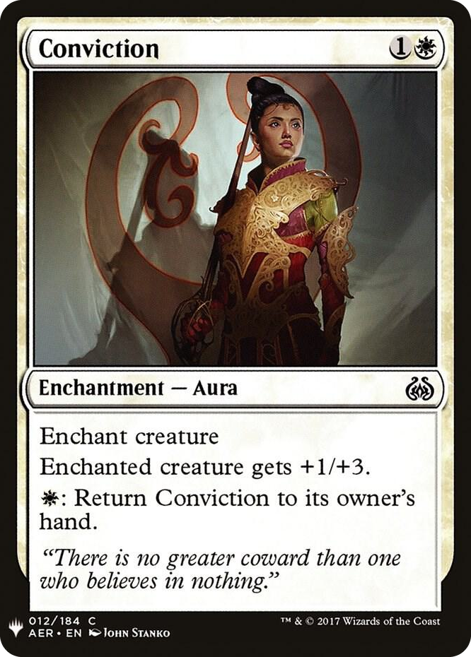 Conviction #12 C - The List Reprints Pokemon card