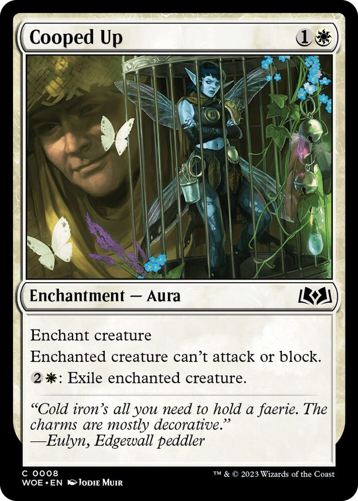 Cooped Up #8 C - Wilds of Eldraine Pokemon card