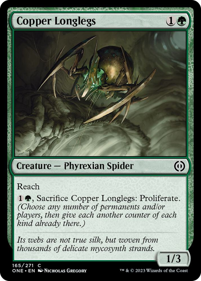 0165 Copper Longlegs C Phyrexia: All Will Be One