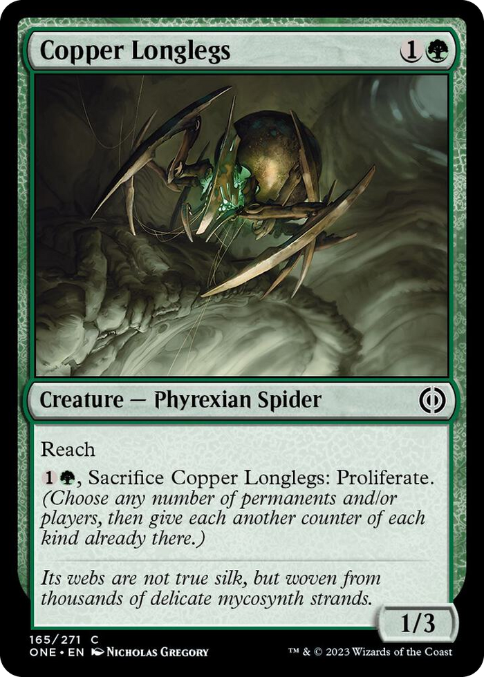 Copper Longlegs #165 C - Phyrexia: All Will Be One Pokemon card