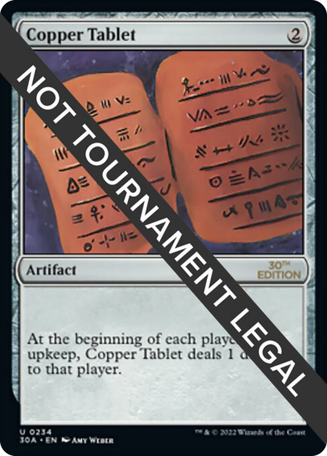 0234 Copper Tablet U 30th Anniversary Edition