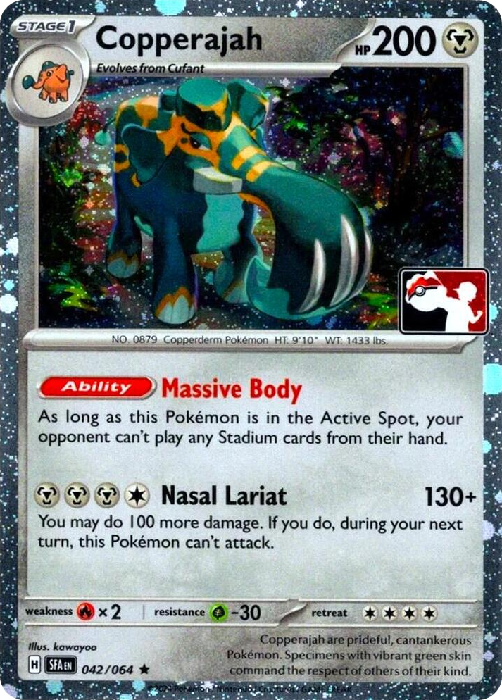 0042 Copperajah - 042/064 (Cosmos Holo) Rare Prize Pack Series Cards