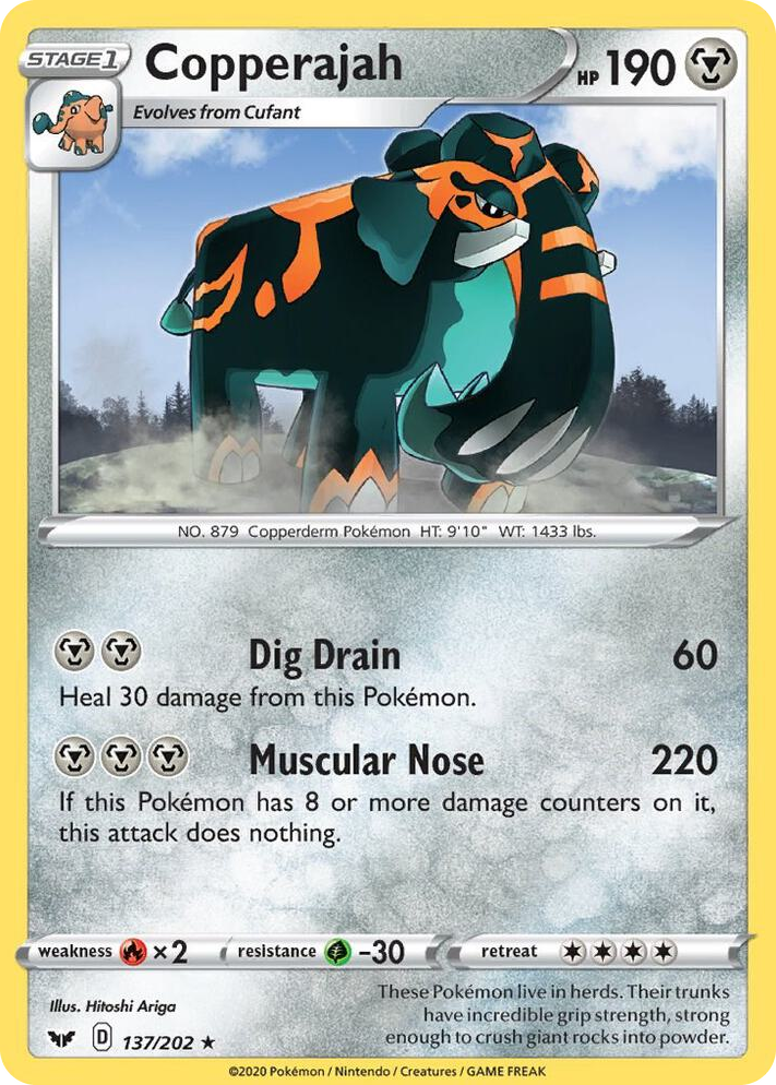 0137 Copperajah - 137/202 (Non-Holo Gamestop Exclusive) Promo Blister Exclusives