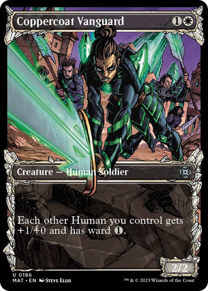 0186 Coppercoat Vanguard (Halo Foil) U March of the Machine: The Aftermath