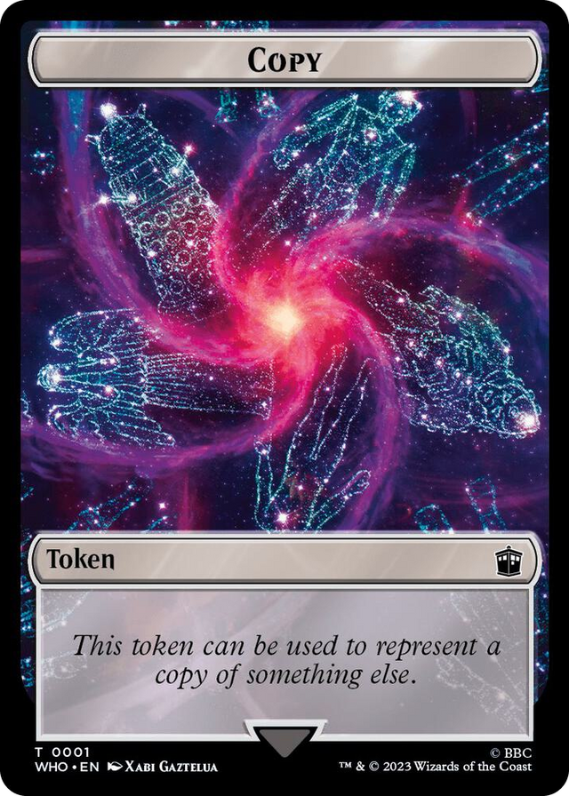 0001 Copy // Clue (0023) Double-Sided Token T Universes Beyond: Doctor Who