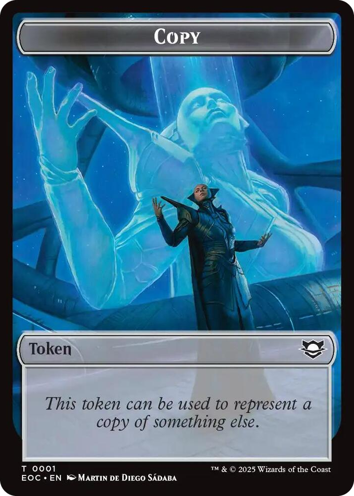 0001 Copy // Clue Double-Sided Token T Commander: Edge of Eternities