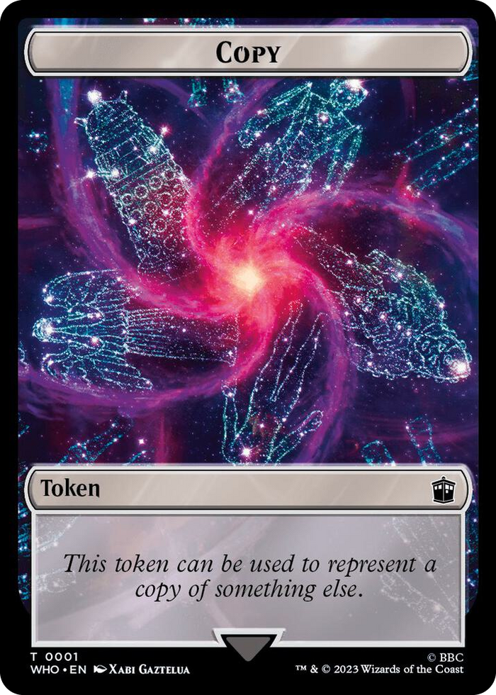 Copy // Dinosaur Double-Sided Token #1 T - Universes Beyond: Doctor Who Pokemon card