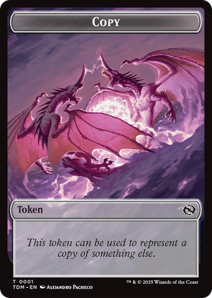0001 Copy // Dragon (0014) Double-Sided Token T Commander: Tarkir: Dragonstorm