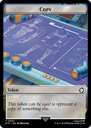 0001 Copy // Human Soldier Double-Sided Token T Universes Beyond: Fallout
