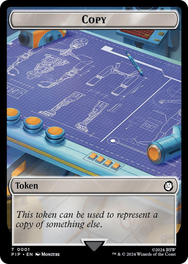 0001 Copy // Junk Double-Sided Token T Universes Beyond: Fallout