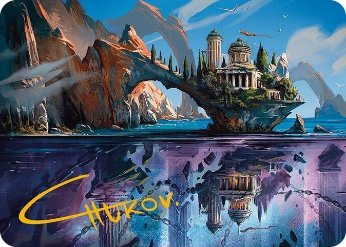 Copy Land Art Card (Gold-Stamped Signature) #29 S - Art Series: Modern Horizons 3 Pokemon card