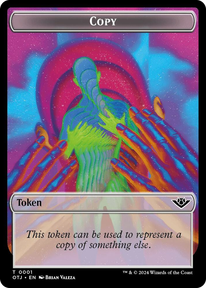 0001 Copy // Plot Double-Sided Token T Outlaws of Thunder Junction