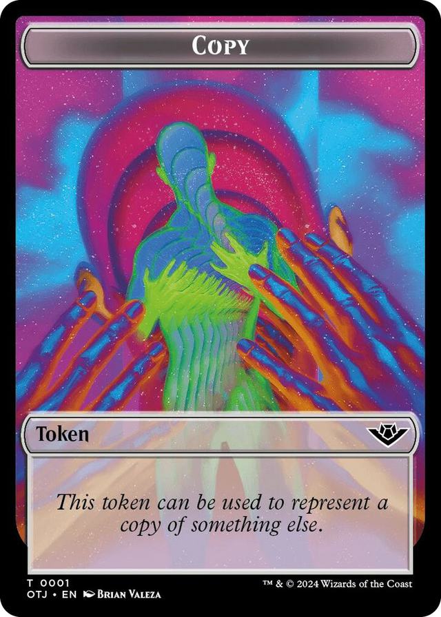 0001 Copy // Plot Double-Sided Token T Outlaws of Thunder Junction