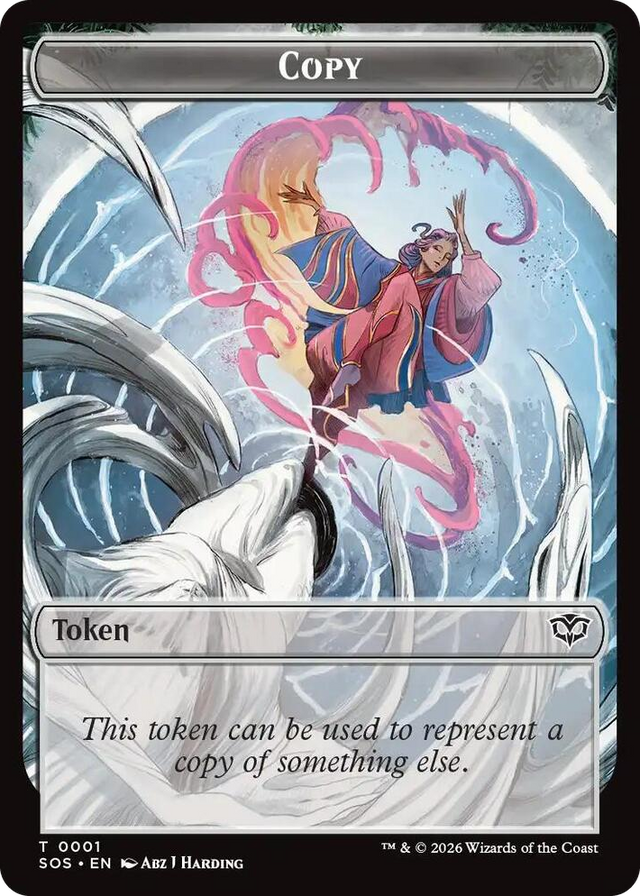 0001 Copy // Spirit (0010) Double-Sided Token T Secrets of Strixhaven