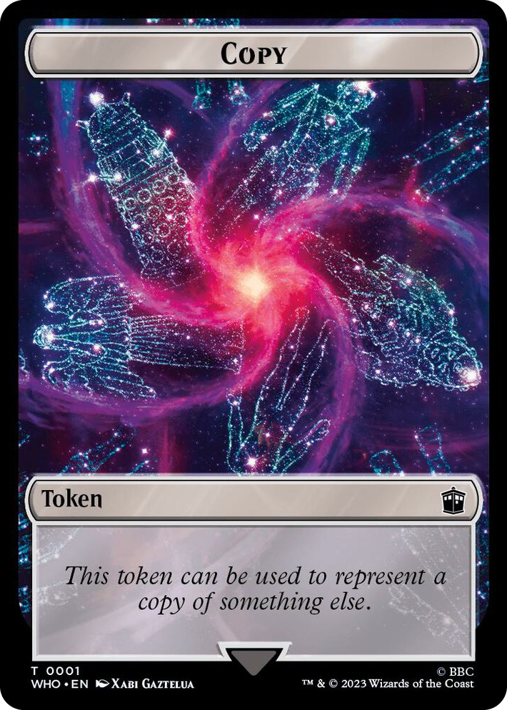 0001 Copy // Treasure (0031) Double-Sided Token T Universes Beyond: Doctor Who