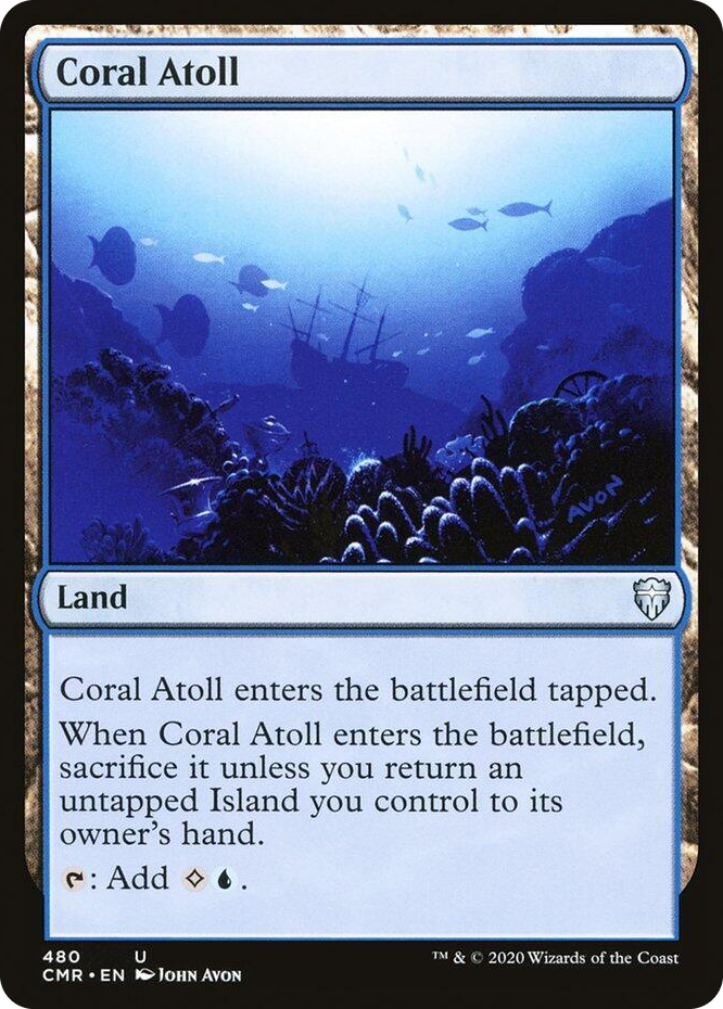 0480 Coral Atoll U Commander Legends