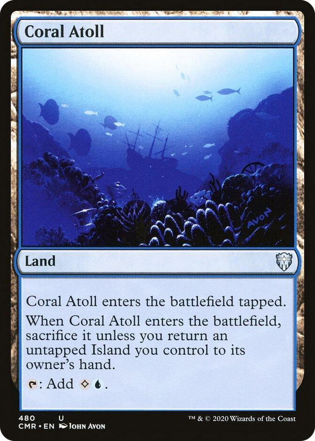 0480 Coral Atoll U Commander Legends