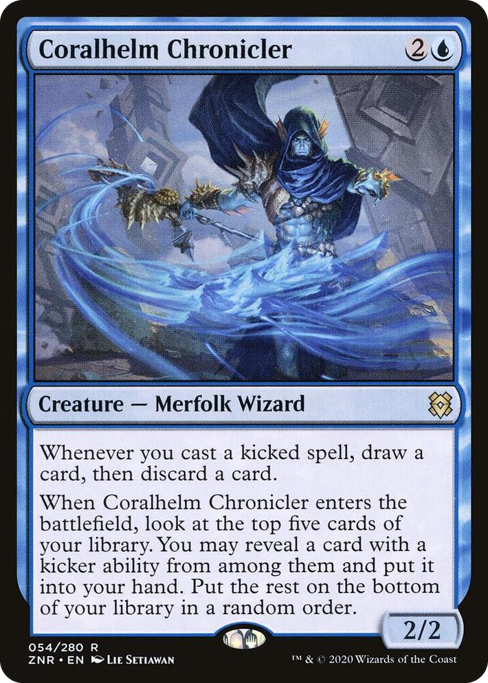 0054 Coralhelm Chronicler R Zendikar Rising