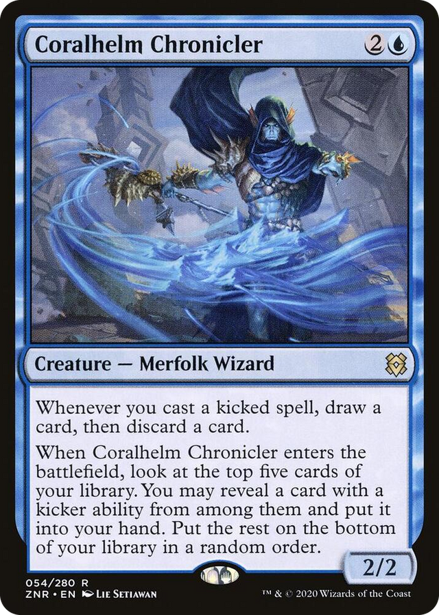 0054 Coralhelm Chronicler R Zendikar Rising
