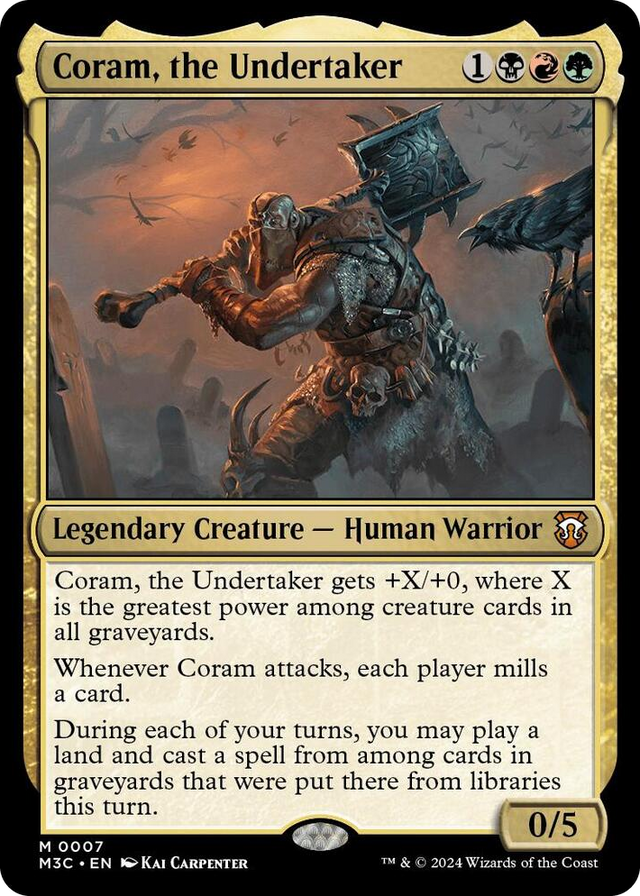 0007 Coram, the Undertaker M Commander: Modern Horizons 3