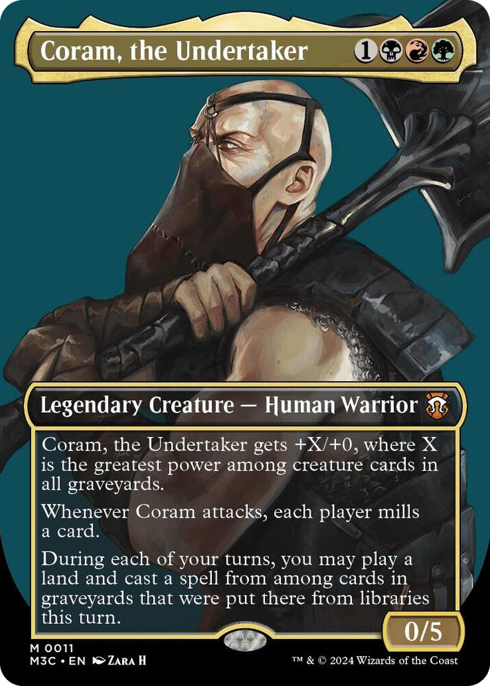 0011 Coram, the Undertaker (Borderless) M Commander: Modern Horizons 3