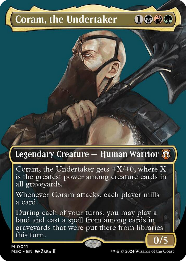 0011 Coram, the Undertaker (Borderless) M Commander: Modern Horizons 3