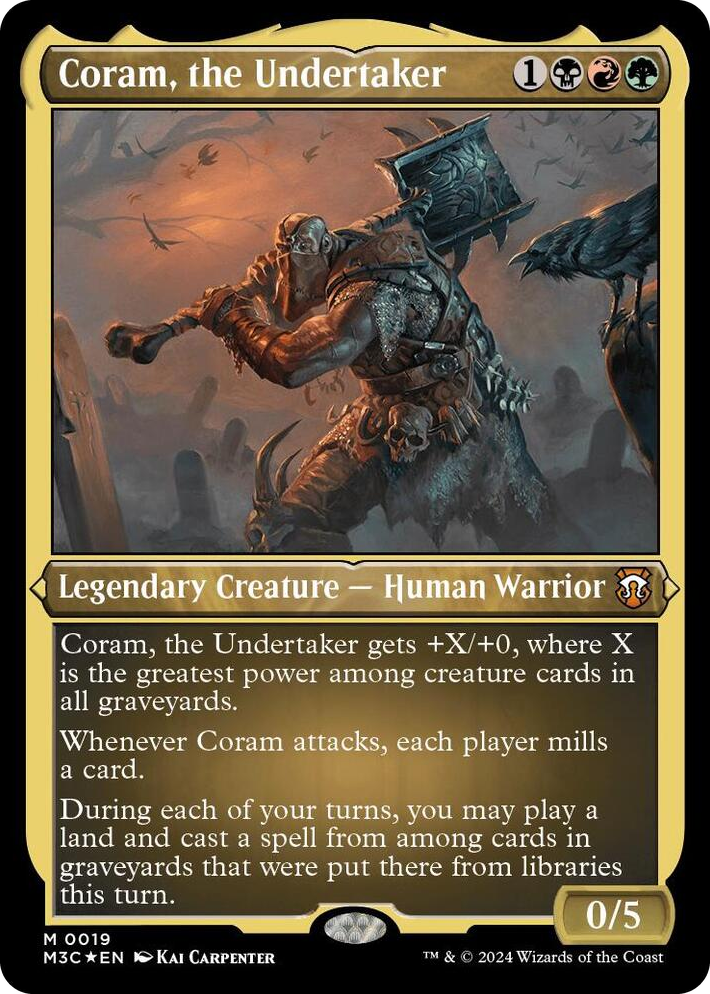 0019 Coram, the Undertaker (Foil Etched) M Commander: Modern Horizons 3