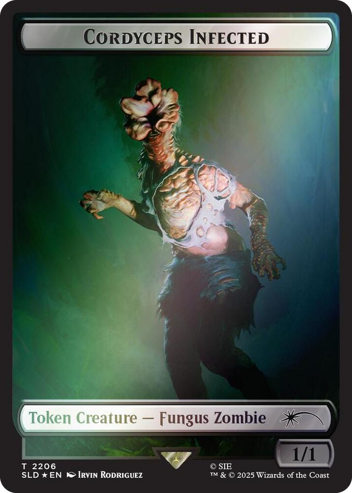 Cordyceps Infected Token (2206) (Rainbow Foil) #2206 T - Secret Lair Drop Series Pokemon card