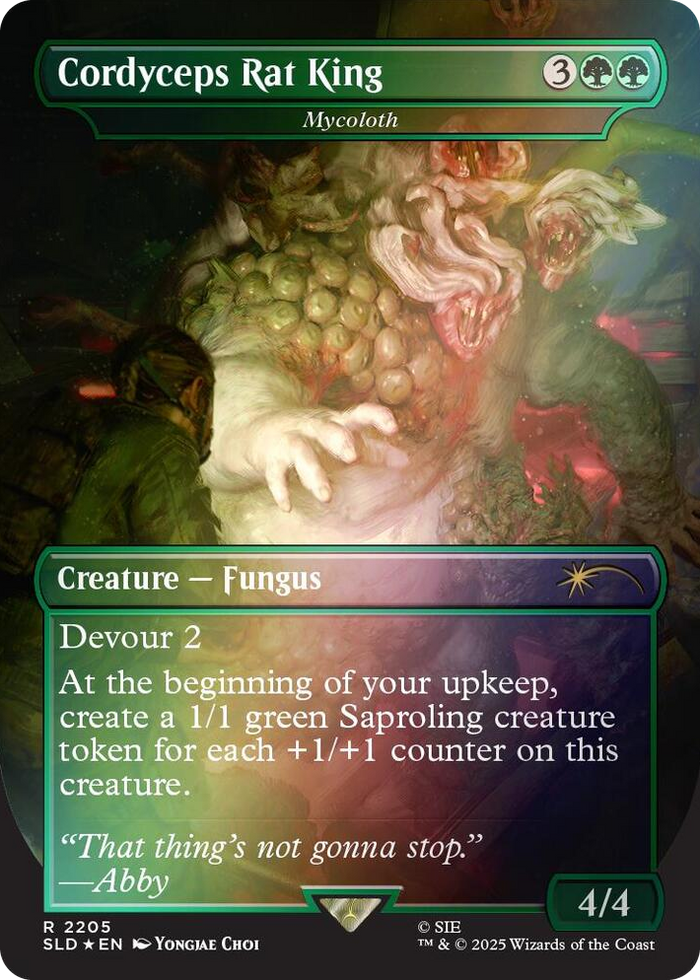 Cordyceps Rat King - Mycoloth (Rainbow Foil) #2205 R - Secret Lair Drop Series Pokemon card