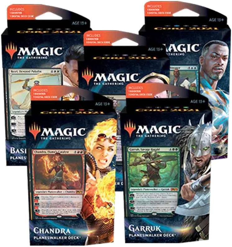 Core Set 2021 - Planeswalker Deck [Set of 5] - Core Set 2021 sealed product