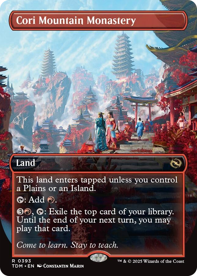 0393 Cori Mountain Monastery (Borderless) R Dragonstorm