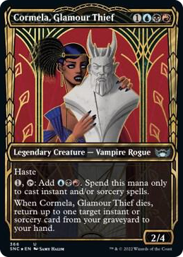0366 Cormela, Glamour Thief (Gilded Foil) U Streets of New Capenna