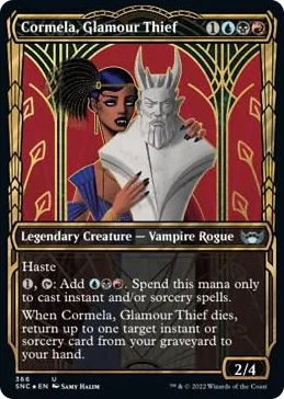 0366 Cormela, Glamour Thief (Gilded Foil) U Streets of New Capenna