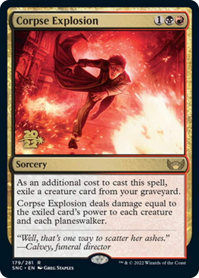 0179 Corpse Explosion R Prerelease Cards