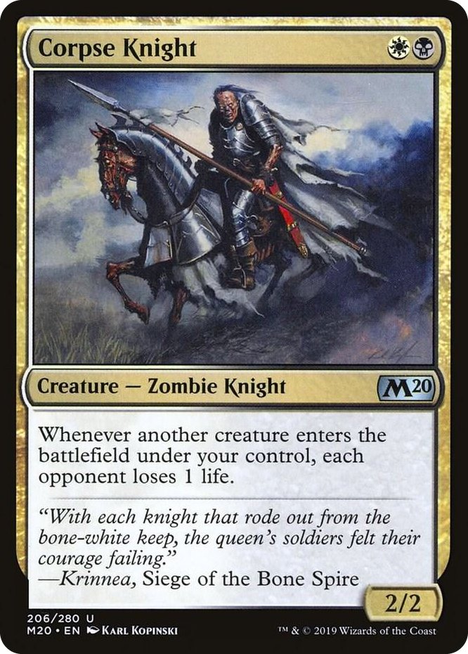 0206 Corpse Knight U Core Set 2020