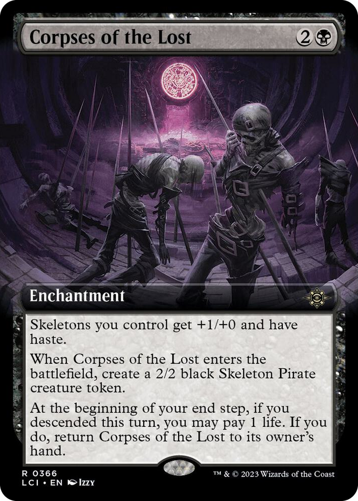 Corpses of the Lost (Extended Art) #366 R - The Lost Caverns of Ixalan Pokemon card