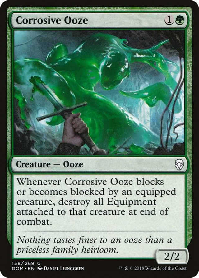 0158 Corrosive Ooze C Dominaria