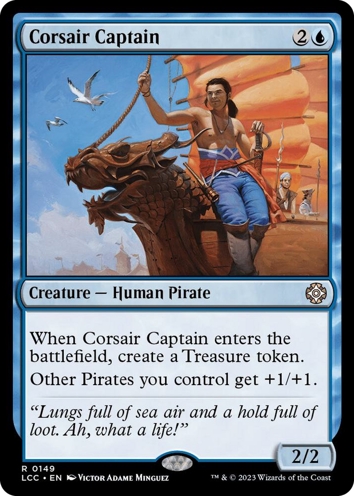 Corsair Captain #149 R - Commander: The Lost Caverns of Ixalan Pokemon card