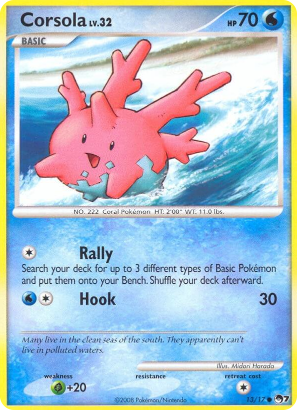 0013 Corsola Common POP Series 7