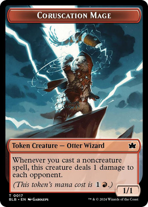 0017 Coruscation Mage Token T Bloomburrow