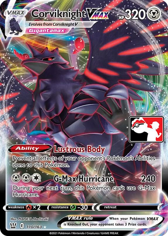 0110 Corviknight VMAX Ultra Rare Prize Pack Series Cards