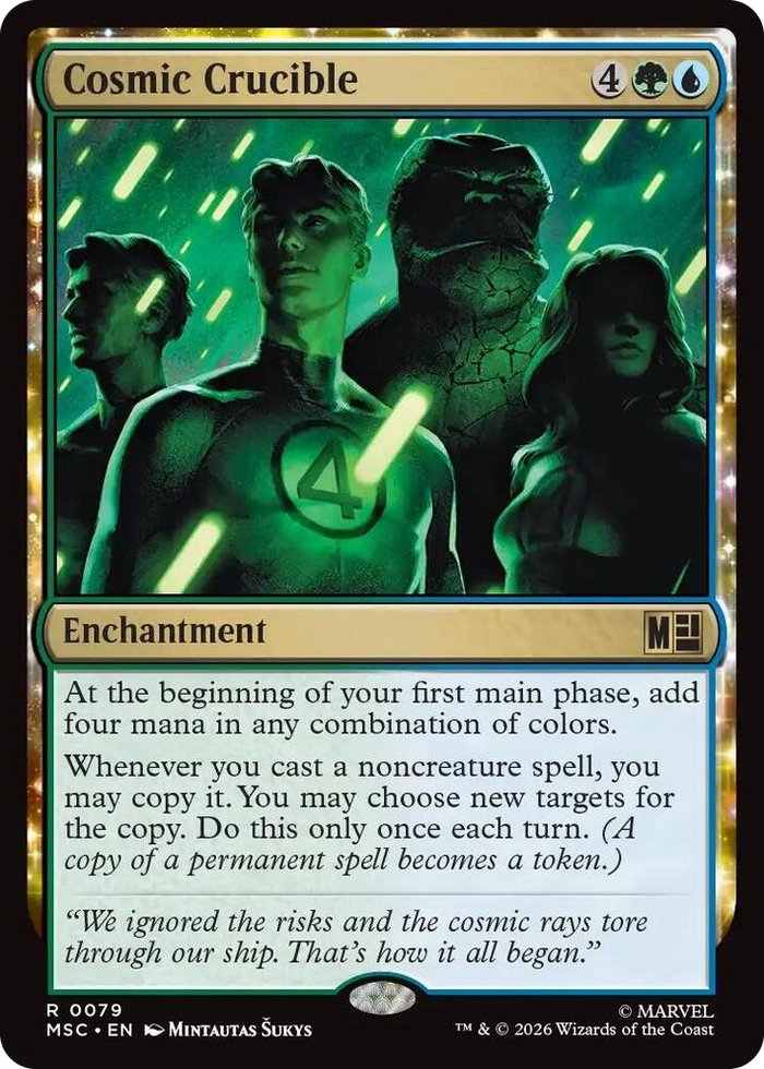 Cosmic Crucible #79 R - Commander: Marvel Super Heroes Pokemon card