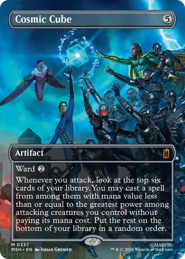 Cosmic Cube (Borderless) (0337) #337 M - Marvel Super Heroes Pokemon card