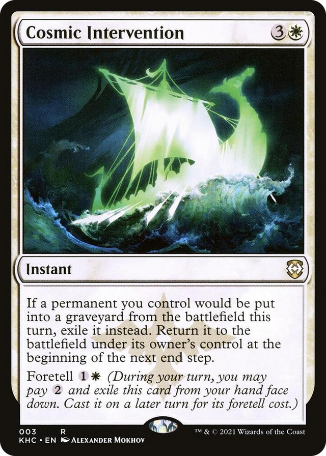 0003 Cosmic Intervention R Commander: Kaldheim
