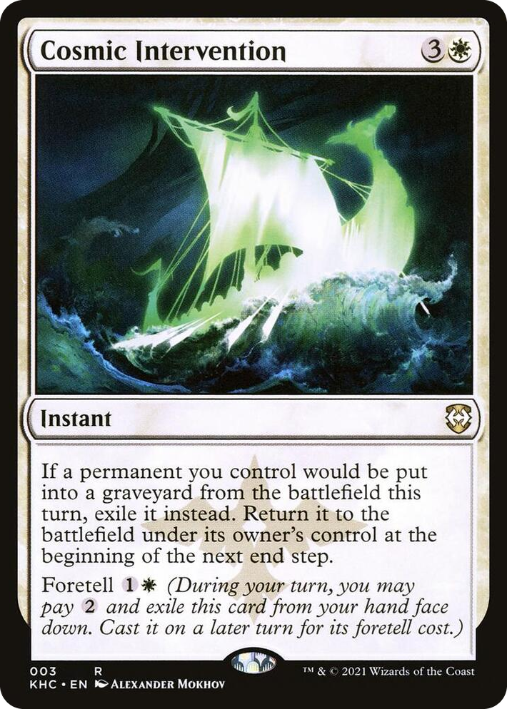 0003 Cosmic Intervention R Commander: Kaldheim