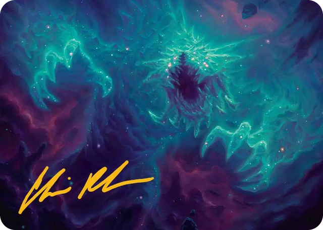 0024 Cosmogoyf Art Card (Gold-Stamped Signature) S Art Series: Edge of Eternities